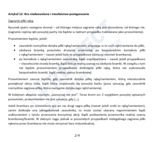 przepisy gry w piłkę nożną